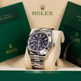 Rolex Sky-Dweller 336934-0007 42mm White Rolesor Black Dial Oyster Bracelet