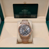 Rolex Sky-Dweller 336935-0008 Slate Dial 42mm Everose Gold Jubilee Bracelet