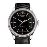 Rolex Cellini 50509 Black Diamond Dial 39mm 18kt White Gold Watch