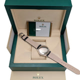 Rolex Cellini 50509 Black Diamond Dial 39mm 18kt White Gold Watch