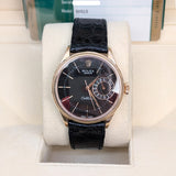 Rolex Cellini Date 50515 18kt Everose Gold 39mm Black Dial Men's Watch