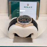Rolex Cellini Date 50515 18kt Everose Gold 39mm Black Dial Men's Watch