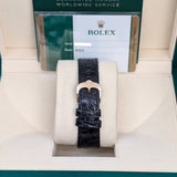Rolex Cellini Date 50515 18kt Everose Gold 39mm Black Dial Men's Watch