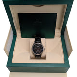 Rolex Cellini Dual Time 50529 18kt White Gold 39mm Black Dial Watch