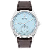 Rolex 1908 52506-0002 Ice Blue Dial Platinum 39mm Alligator Leather Strap Watch
