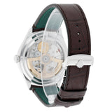 Rolex 1908 52506-0002 Ice Blue Dial Platinum 39mm Alligator Leather Strap Watch