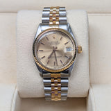 Rolex Datejust 6827 31mm 18k Yellow Gold and Stainless Steel Champagne Dial