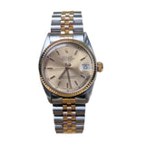 Rolex Datejust 6827 31mm 18k Yellow Gold and Stainless Steel Champagne Dial