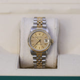 Rolex Datejust 68273 31mm Two-Tone 18k Yellow Gold and Steel Champagne Dial