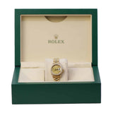 Rolex Datejust 6917 26mm Yellow Gold Watch with Aftermarket Champagne Diamond Dial, Bezel, Lugs and Bracelet