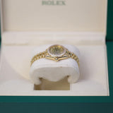 Rolex Datejust 6917 26mm Yellow Gold Watch with Aftermarket Champagne Diamond Dial, Bezel, Lugs and Bracelet