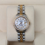 Rolex Datejust 6917 MOP Dial Diamond Bezel Two-Tone 26mm Watch
