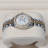 Rolex Datejust 6917 MOP Dial Diamond Bezel Two-Tone 26mm Watch