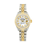 Rolex Datejust 6917 MOP Dial Diamond Bezel Two-Tone 26mm Watch