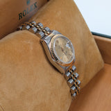 Rolex Lady-Datejust 69173 26mm Two-Tone 18k Yellow Gold and Steel Champagne Dial