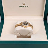 Rolex Lady Datejust 69178 18K Yellow Gold Black Diamond Dial 26mm