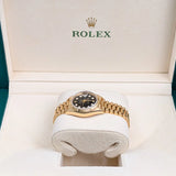 Rolex Lady Datejust 69178 18K Yellow Gold Black Diamond Dial 26mm