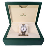 Rolex Oyster Perpetual Midsize 31mm Reference 77080 Silver Stick Dial