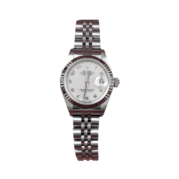 Rolex Datejust 79174 Ladies 26mm Stainless Steel Silver Jubilee Dial on Jubilee Bracelet