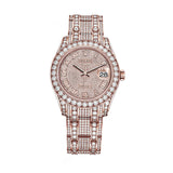 Rolex Datejust Pearlmaster 86405RBR Rose Gold Diamond Watch 39mm