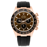 Rolex Daytona 116515LN Everose Gold Oysterflex Chocolate Dial 40mm Men's Watch 2021