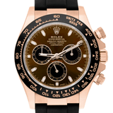 Rolex Daytona 116515LN Everose Gold Oysterflex Chocolate Dial 40mm Men's Watch 2021