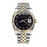 Rolex Datejust 116233 36mm Two-Tone Black Roman Numeral Dial Jubilee Bracelet Watch