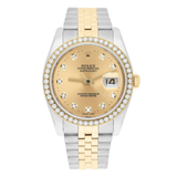 Rolex Datejust 36 Gold & Steel 116233 Champagne Diamond Dial Jubilee Watch