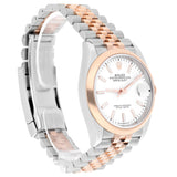 Rolex Datejust 36 Reference 126201 White Index Dial Stainless Steel and 18kt Rose Gold Jubilee Bracelet