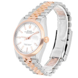Rolex Datejust 36 Reference 126201 White Index Dial Stainless Steel and 18kt Rose Gold Jubilee Bracelet