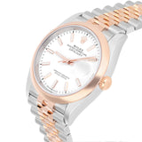 Rolex Datejust 36 Reference 126201 White Index Dial Stainless Steel and 18kt Rose Gold Jubilee Bracelet