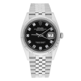 Rolex Datejust 126234-0027 36mm Black Diamond Dial Jubilee Bracelet Stainless Steel 2023