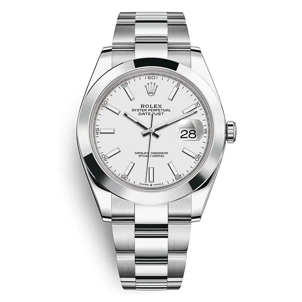Rolex Datejust 41 126300-0005 White Dial Oyster Steel Watch