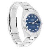 Rolex Datejust 41 126334-0015 Blue Diamond Dial Oyster Bracelet Stainless Steel