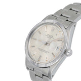 Rolex Oyster Perpetual Date 15010 Silver Dial Stainless Steel Watch 1983