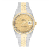Rolex Datejust 36 Two-Tone Champagne Dial Jubilee Bracelet Ref. 16233 circa 1995