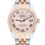 Rolex Datejust 31 Ref. 178271 Two-Tone Steel and Rose Gold Pink Dial Jubilee Bracelet Watch