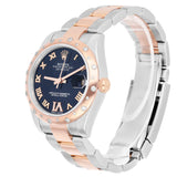 Rolex Datejust 31 Ref. 178341 Dark Blue Dial Diamond Bezel Steel and 18kt Rose Gold Oyster Band