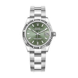 Rolex Datejust 31 278274-0017 Mint Green Dial White Rolesor Oyster Watch