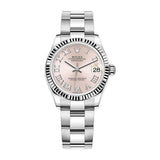 Rolex Datejust 31 278274-0019 Pink Roman Numeral Dial White Rolesor Oyster Watch