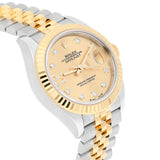 Rolex Lady-Datejust 279173-0021 Champagne Star Diamond Dial 28mm Jubilee Yellow Rolesor Watch