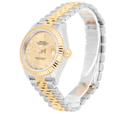 Rolex Lady-Datejust 279173-0021 Champagne Star Diamond Dial 28mm Jubilee Yellow Rolesor Watch