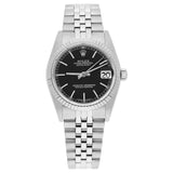 Rolex Datejust 31mm Ref. 68274 Black Index Dial Stainless Steel with White Gold Bezel