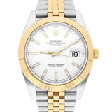 Rolex Datejust 41 126333-0016 White Dial Jubilee Two-Tone Yellow Gold and Stainless Steel Watch
