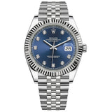 Rolex Datejust 126334-0016 41mm Blue Diamond Dial Jubilee Stainless Steel Watch