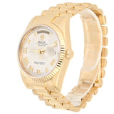 Rolex Day-Date 118238 36mm Yellow Gold Presidential Ivory Pyramid Dial Watch