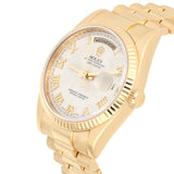 Rolex Day-Date 118238 36mm Yellow Gold Presidential Ivory Pyramid Dial Watch
