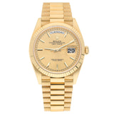 Rolex Day-Date 36 128238-0081 18K Yellow Gold President Bracelet Champagne Dial