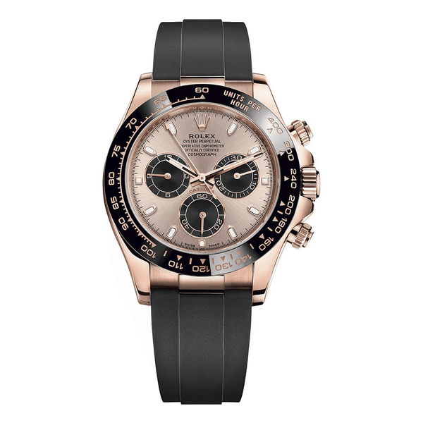 Rolex Cosmograph Daytona 116515LN 40mm Sundust Dial Everose Gold Oysterflex Watch