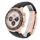 Rolex Cosmograph Daytona 116515LN 40mm Sundust Dial Everose Gold Oysterflex Watch
